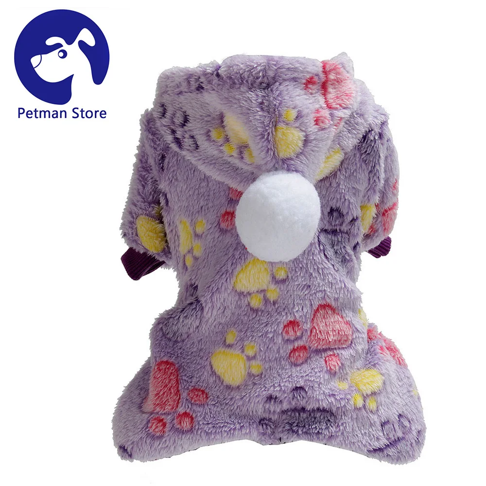 Пижамы для собак милая одежда домашних животных супер мягкий зимний теплый