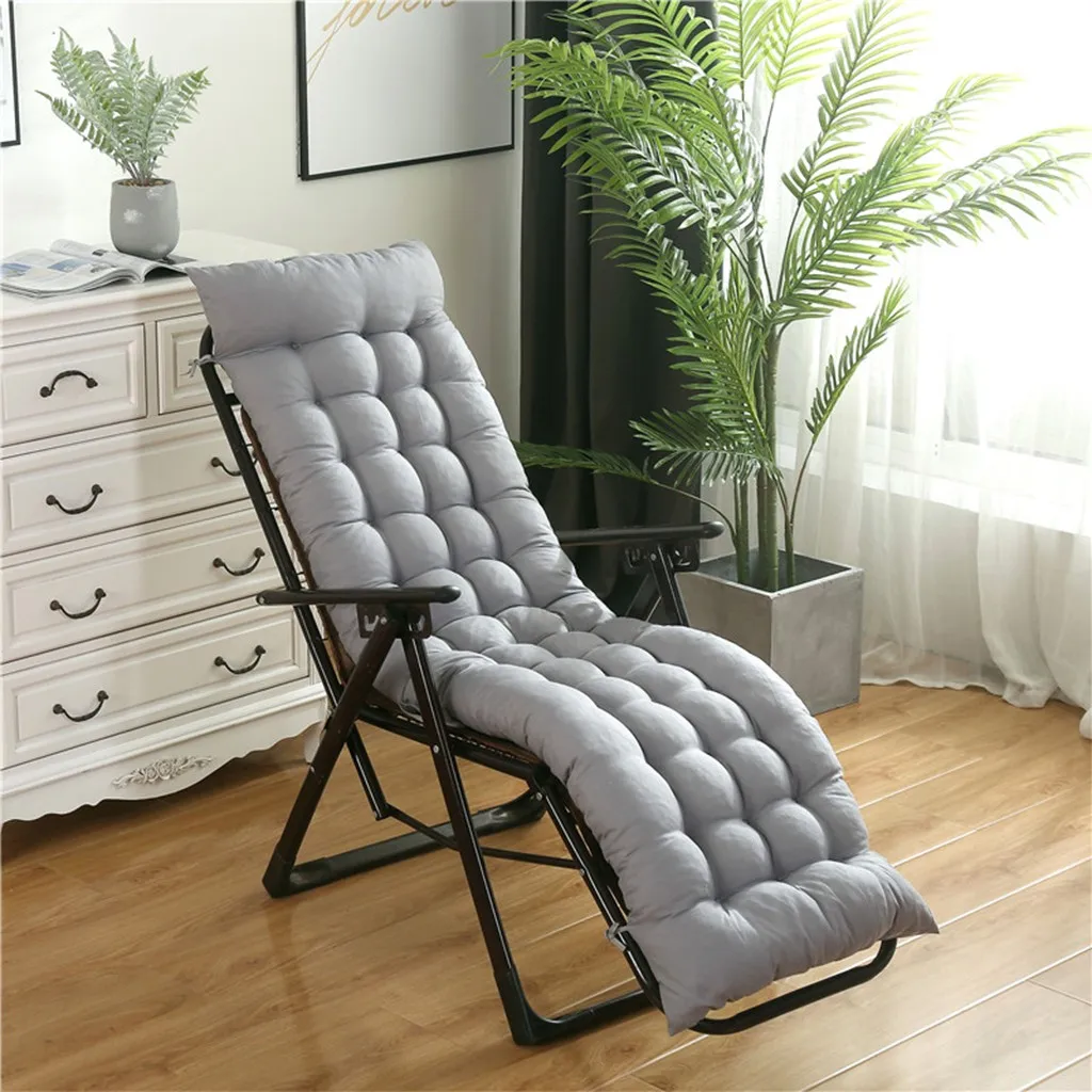

Patio Chaise Lounger Cushion Recliner Soft Back Cushion rocking chair cushions Lounger Bench cushion Garden Long cushion#HWC
