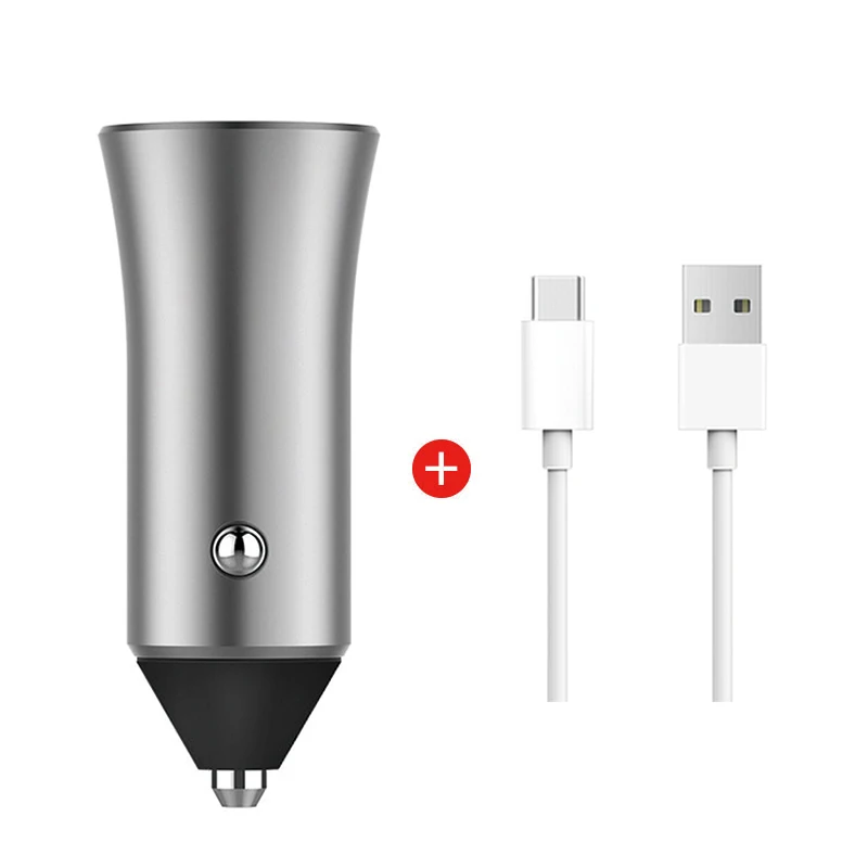 Автомобильное зарядное устройство Xiaomi двойной USB адаптер Max 18 Вт быстрая зарядка