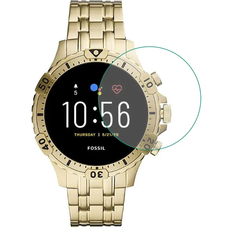 Смарт часы защитная пленка из закаленного стекла для Fossil The Carlyle HR / Julianna HR/ Garrett Gen 5