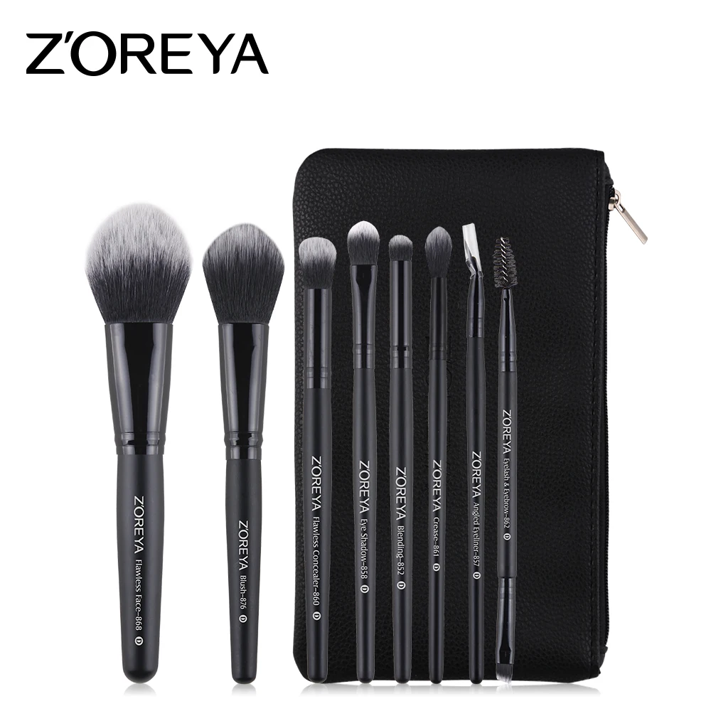 Набор кистей для макияжа ZOREYA базовая косметика 8 шт.|Аппликатор теней век| |