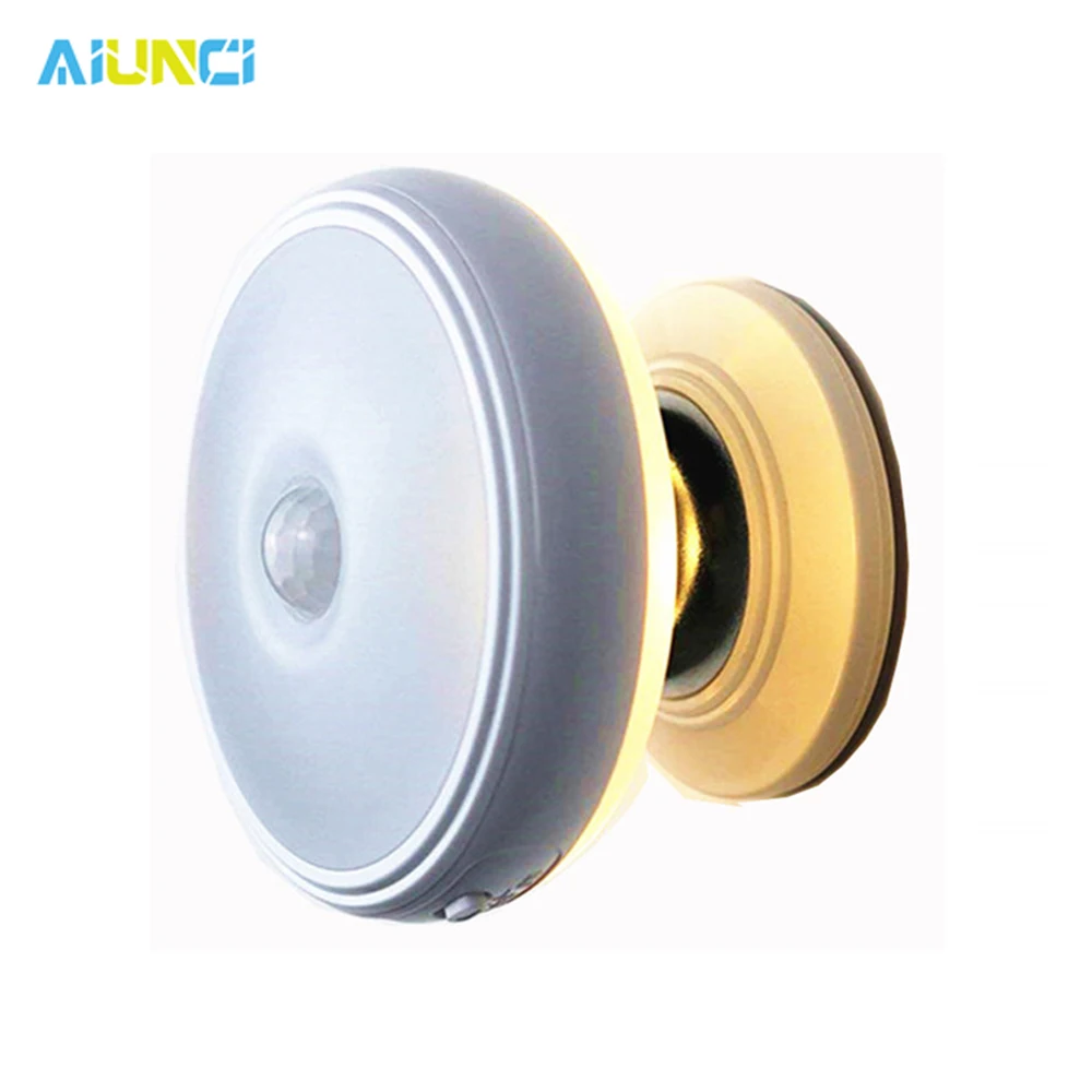 Магнитный светодиодный ночсветильник с датчиком движения и поворотом на 360