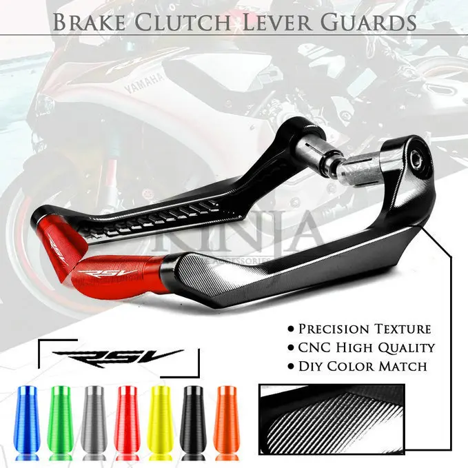 7/8" 22mm Universal CNC Aluminum Motorcycle Brake Clutch Levers Hand Guard Protection For Aprilia RSV4 FACTORY/RR RSV MILLE / R |