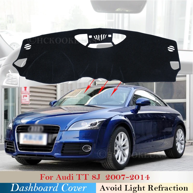 

Dashboard Cover Protective Pad for Audi TT 8J 2007~2014 MK2 Car Accessories Dash Board Sunshade Anti-UV Carpet S-line TTS 2013
