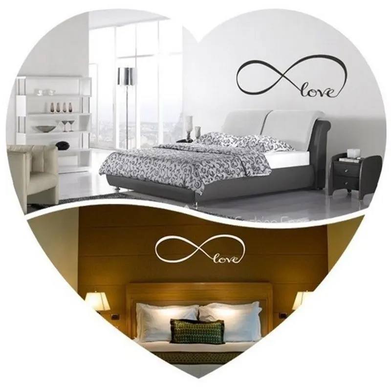 Love Infinity Wall Decal Removable Sticker Symbol Art Decor Mural Quote Words | Дом и сад