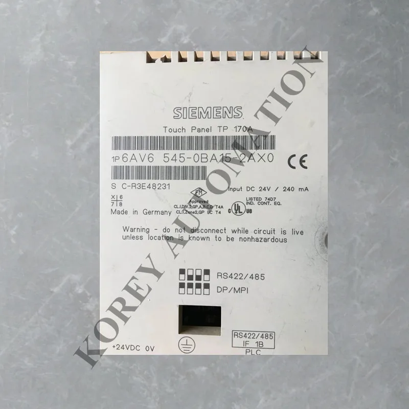 SIEMENS TP170A сенсорный экран 6AV6545 0BA15 2AX0 используется в хорошем состоянии|Контроллер с