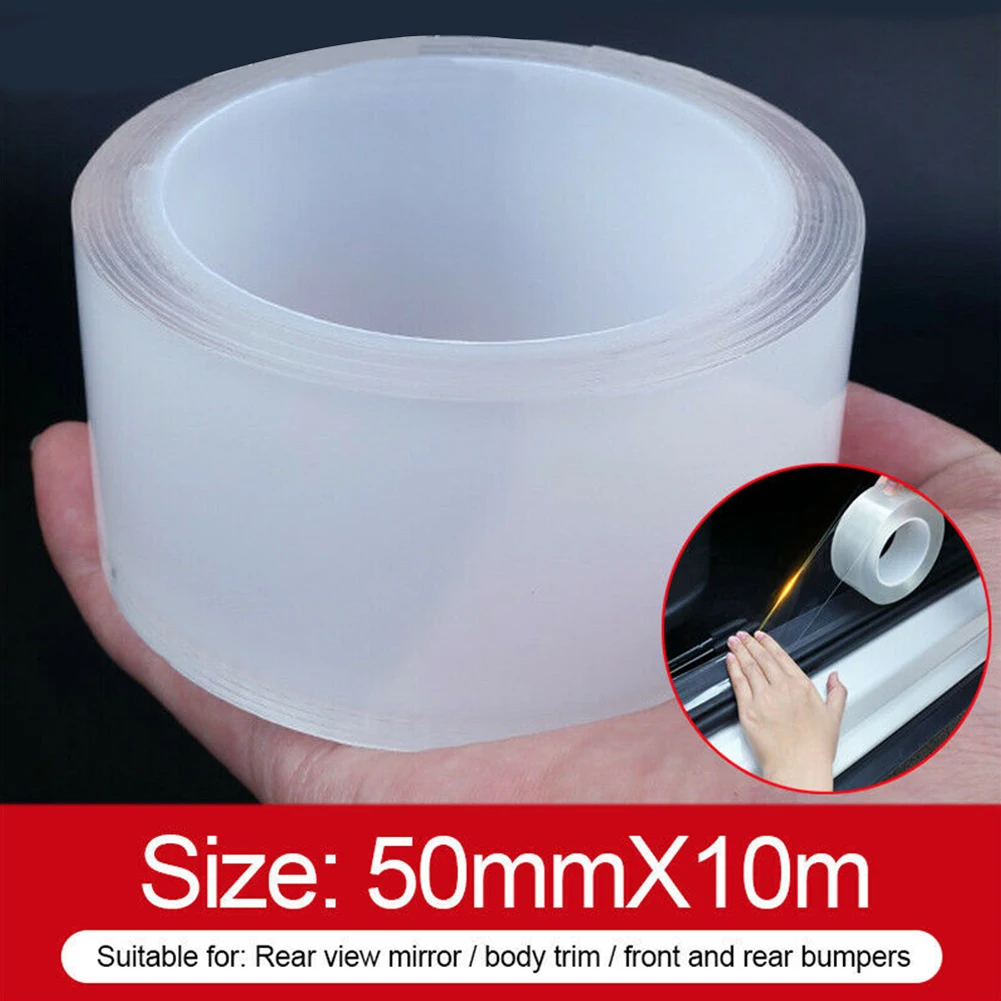 

1 Roll High Quality Transparent Car Sill Scuff Protector Door Edge Plate Stickers Bumper Body Anti Scratch Strip 5cm*10m