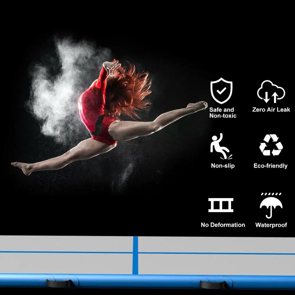 Купить Бесплатная доставка, надувная гимнастика, воздушный трек 6 м/7 м/8 м * 2 м * 0,2 м для пола, акробатическая воздушная дорожка для детей и взрослых, ...