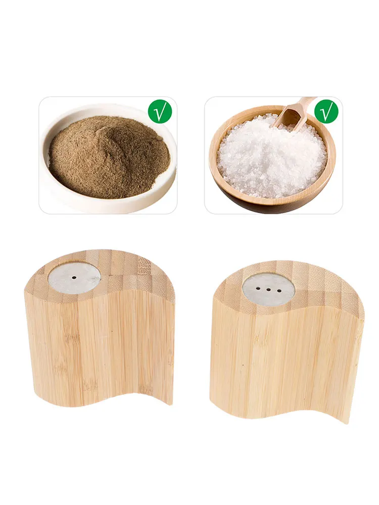 Бутылка для приправ кухонная банка специй деревянная коробка соли Креативные