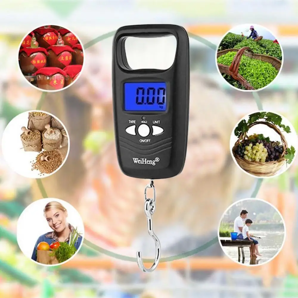 

Mini Digital Scale For Fishing Luggage Travel Weighting Portable Scale Steelyard Hook Electronic Electronic Hanging Portabl J4V5