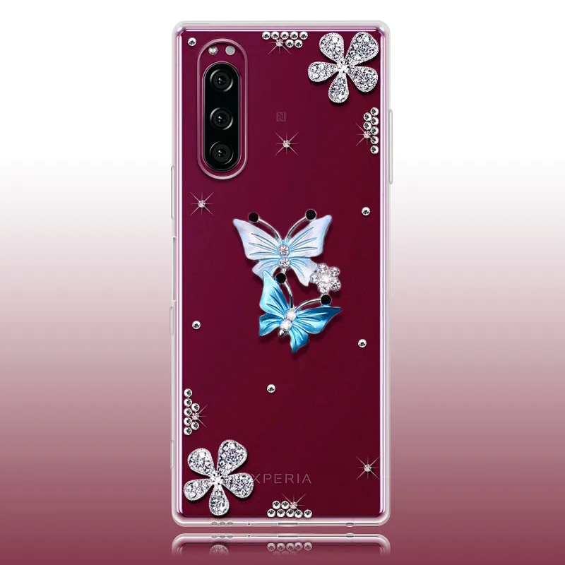 Чехол для Sony Xperia XZ3 XA2 X XA XA1 Ultra XZ XZ1 PLUS L1 L2 L3 L4 чехол 1 5 10 II Plus со стразами и