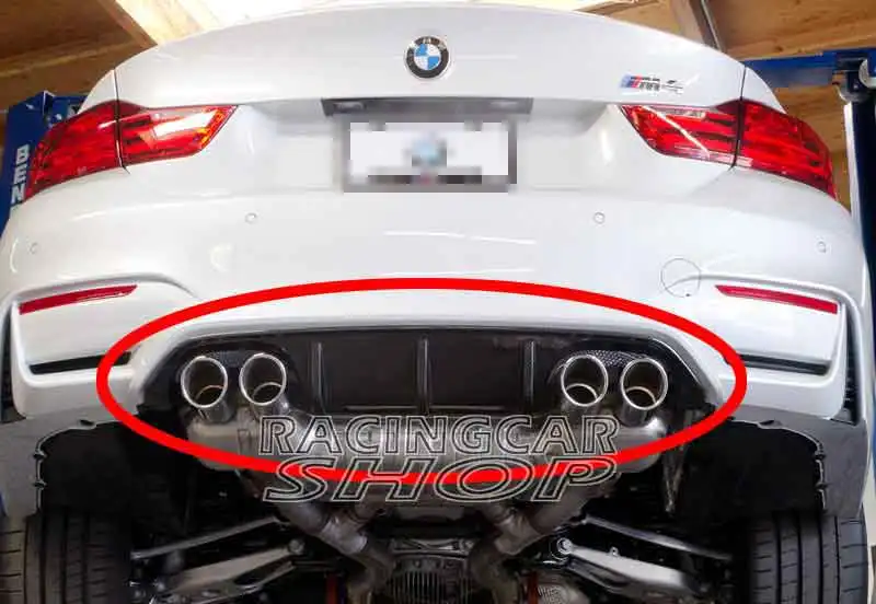 Задний диффузор для губ в стиле P спойлер фартук BMW F80 M3 F82 F83 F84 M4 F8X бампер 2015UP