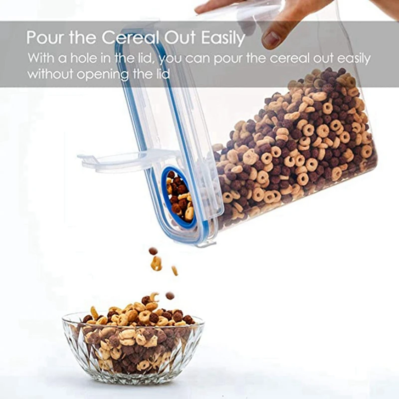 

3 Pack Refrigerator Organizer Bins with Cereal Storage Container Set