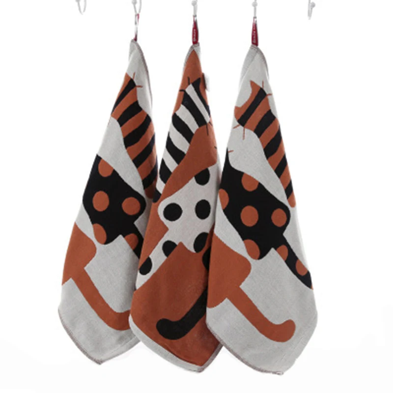 Креативное жаккардовое хлопковое Марлевое полотенце банное пляжное впитывающие