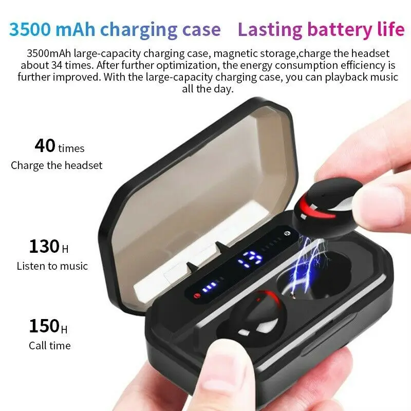 Беспроводные водонепроницаемые наушники-вкладыши с микрофоном для iPhone 11 Xiaomi |