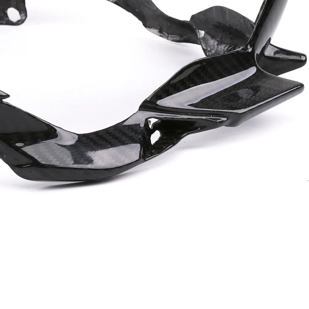 

Motorcycle Accessories Shell Lamp Housing Head Cover Carbon Fiber Modified Car Shell Black For Kawasaki Ninja 400 2018 2019