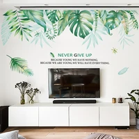 creative nordic plant wall stickers home decor decorations living room bedroom background wall decoration self adhesive stickers