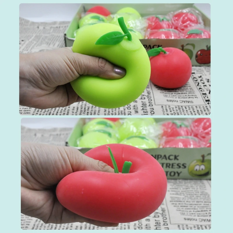 40JC 3In Hand Toy Squeeze Sensory Fidget Novelty Gift for ADD OCD Stress Release Realistic Fruit Photostudio Props | Игрушки и хобби