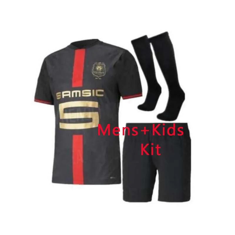 

Mens Kids Kits Shirt Rennes 120TH Anniversary Running Shirts 2020 2021 Camavinga Raphinha BOURIGEAUD Men Children
