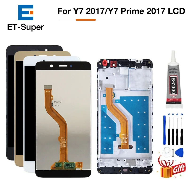 Оригинальный ЖК экран для Huawei Y7 / Prime 2017 с дигитайзером сенсорного экрана в сборе
