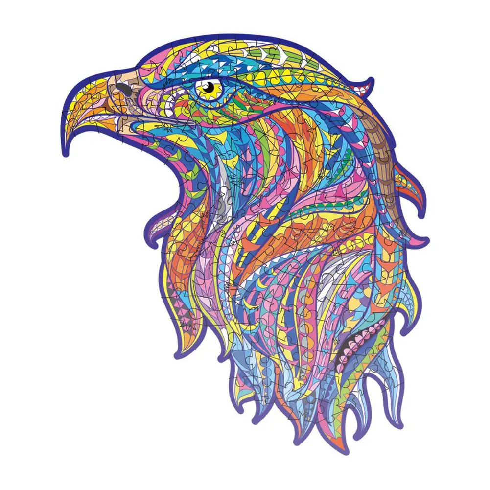 120 шт уникальные деревянные головоломки животных таинственный Орел игрушки