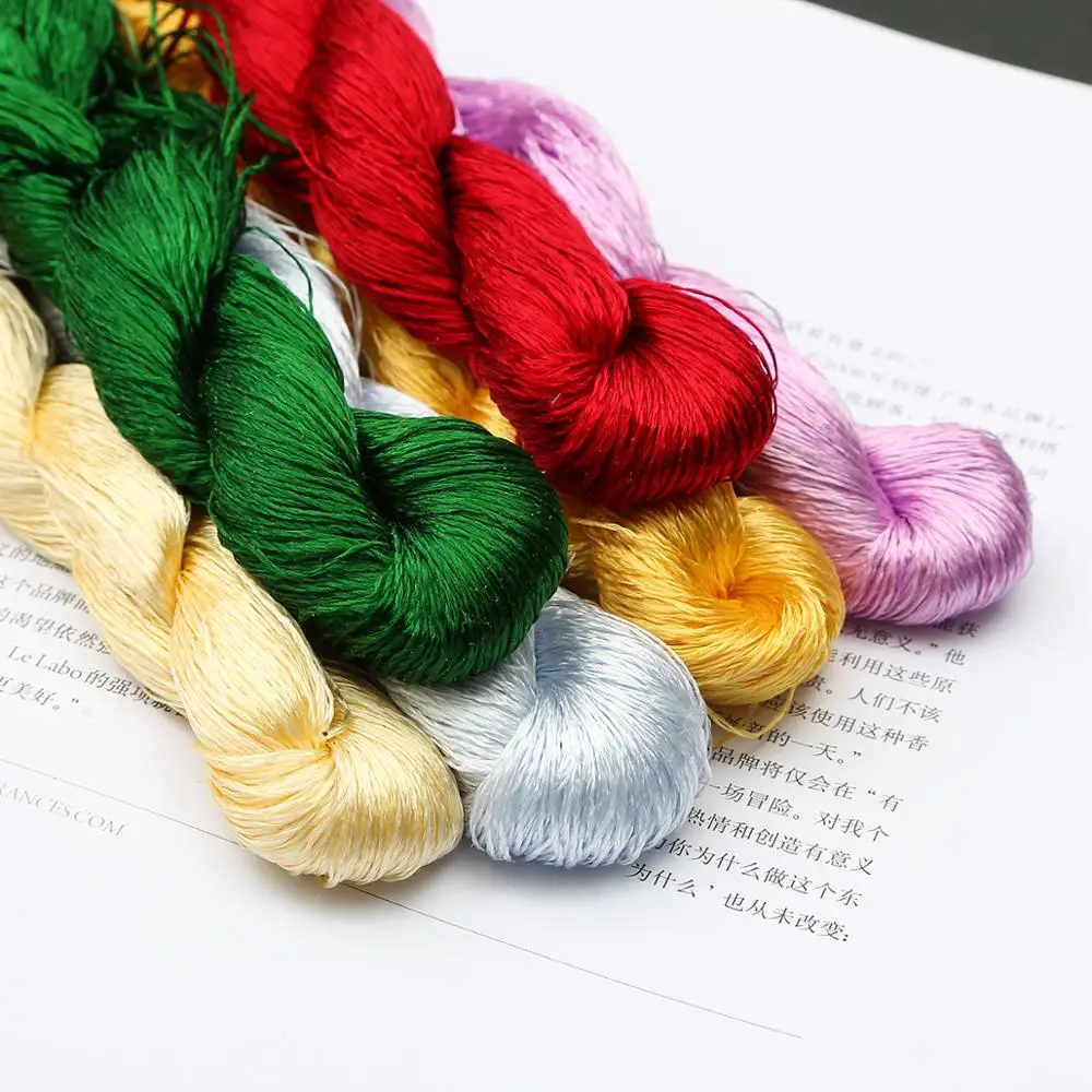 20m/pcs Silk Embroidery 100% Thread Spiraea Embroide Small Sticks Of Hand Embroider Cross Stitch | Дом и сад