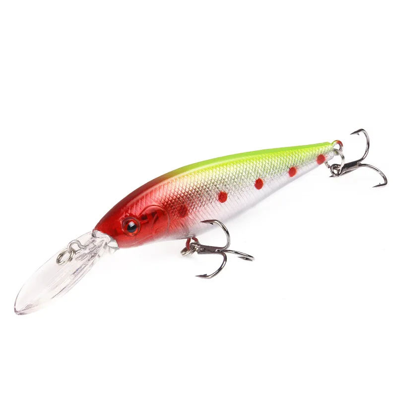 

1 Pcs Long Tongue Minnow Fishing Lures 11cm 9.5g Isca Artificial Wobbler Crankbait Hard Bait Fishing Tackle Pesca