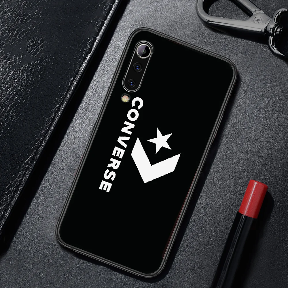 

Trendy Luxury Brand Converses Phone Case For Xiaomi Mi Note 10 A3 9 MAX 3 A2 8 9 Lite Pro Ultra black Etui Tpu Shell 3D Funda