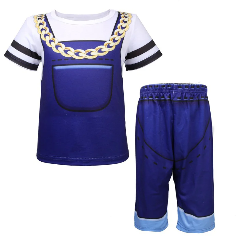 Модные пижамы для девочек Детская летняя Домашняя одежда костюм костюмированной