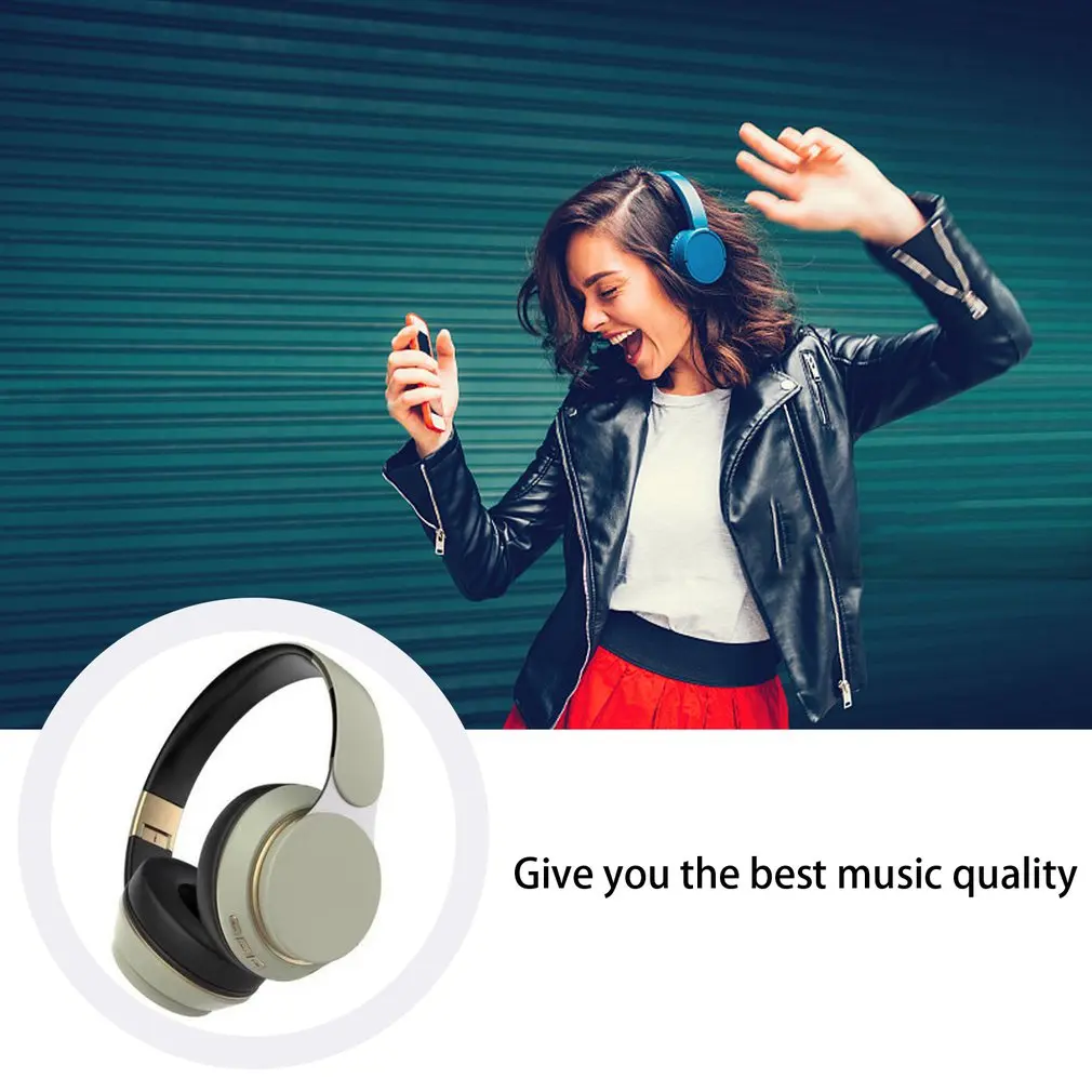 

Wireless Headphones V5.0 Sports Outdoor Activities Folding Telescopic Computer Game Bilateral Stereo Headset