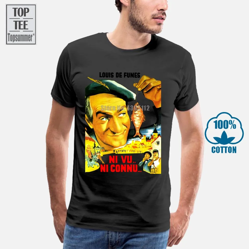 

Ni Vu Ni Connu Ver 1 Poster T Shirt Yellow All Sizes S 4Xl Louis De Funes