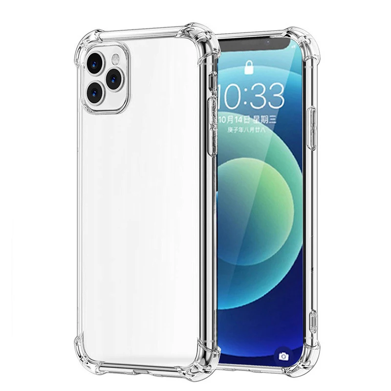

TPU Soft Shell Clear Mobile Phone Case For Iphone 13pro Mini Max Silicone Protective Sleeve For Iphone 13 Mini Anti-fall Cover
