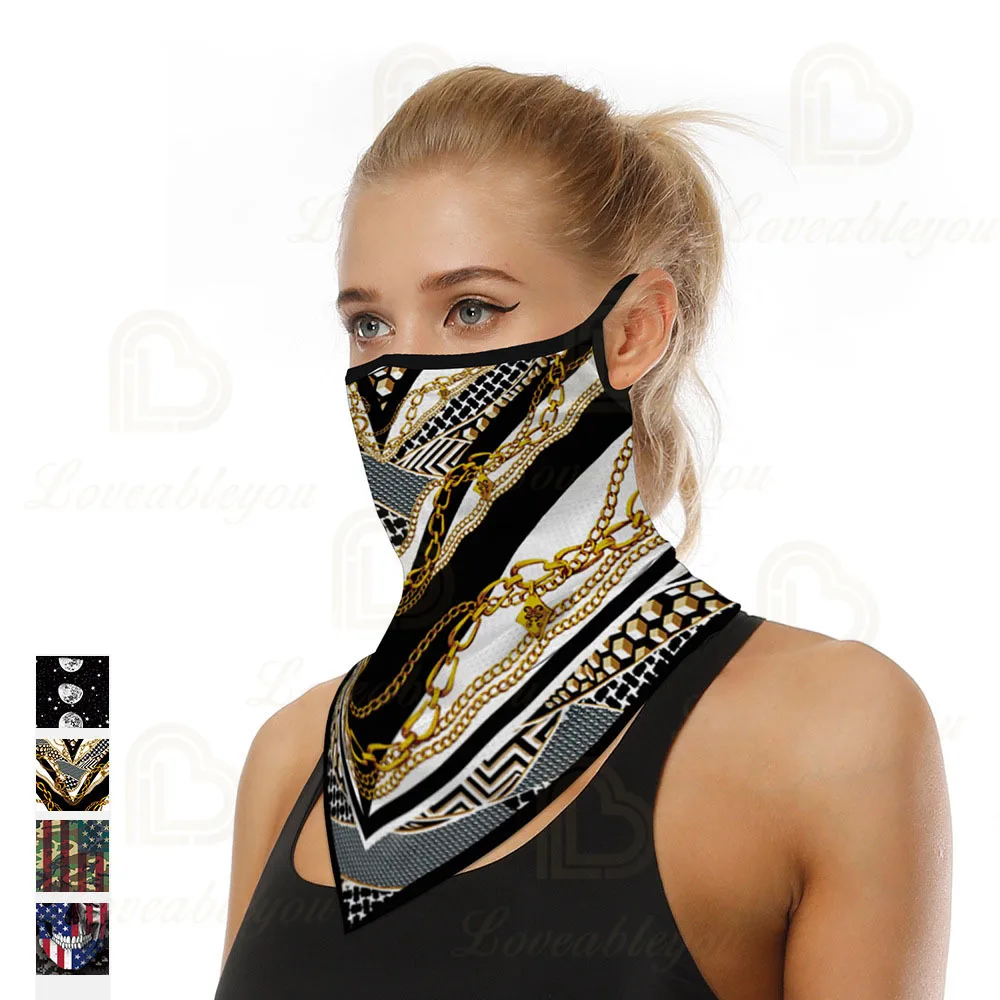 Новый дизайн треугольная повязка на голову шейный платок чехол для ушей защита