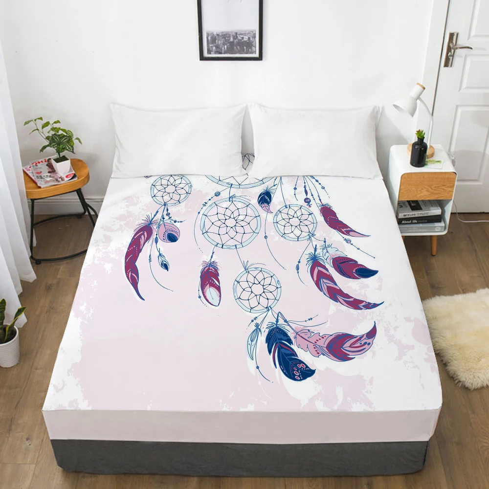 1 шт. простыни наматрасник с Эластичная лента 3D постельное белье 180x200 200x220