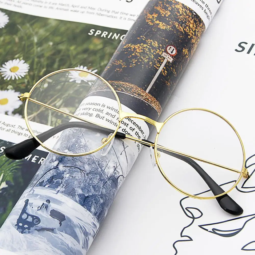 Винтажный светильник Круглая Плоская Металлическая оправа модная женская
