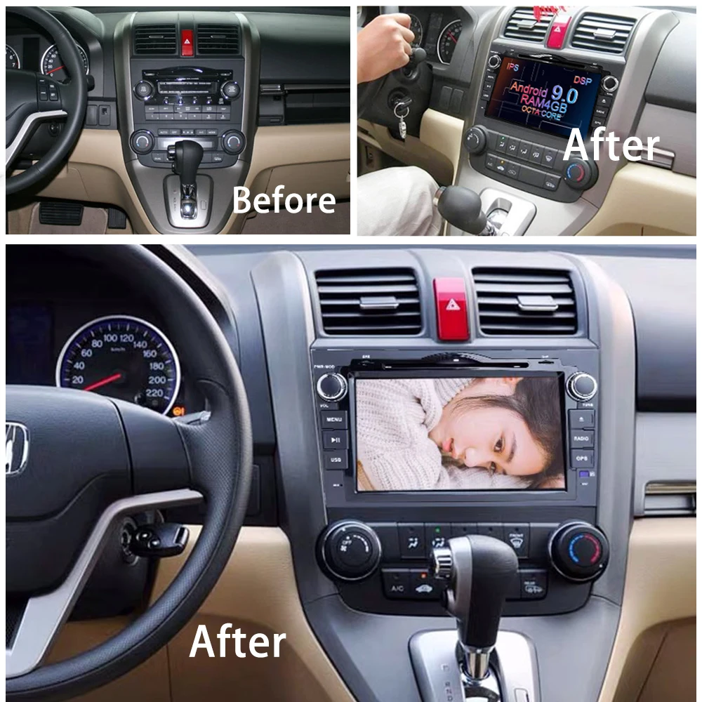 Автомобильный мультимедийный плеер стерео GPS DVD Радио навигации Android Экран для