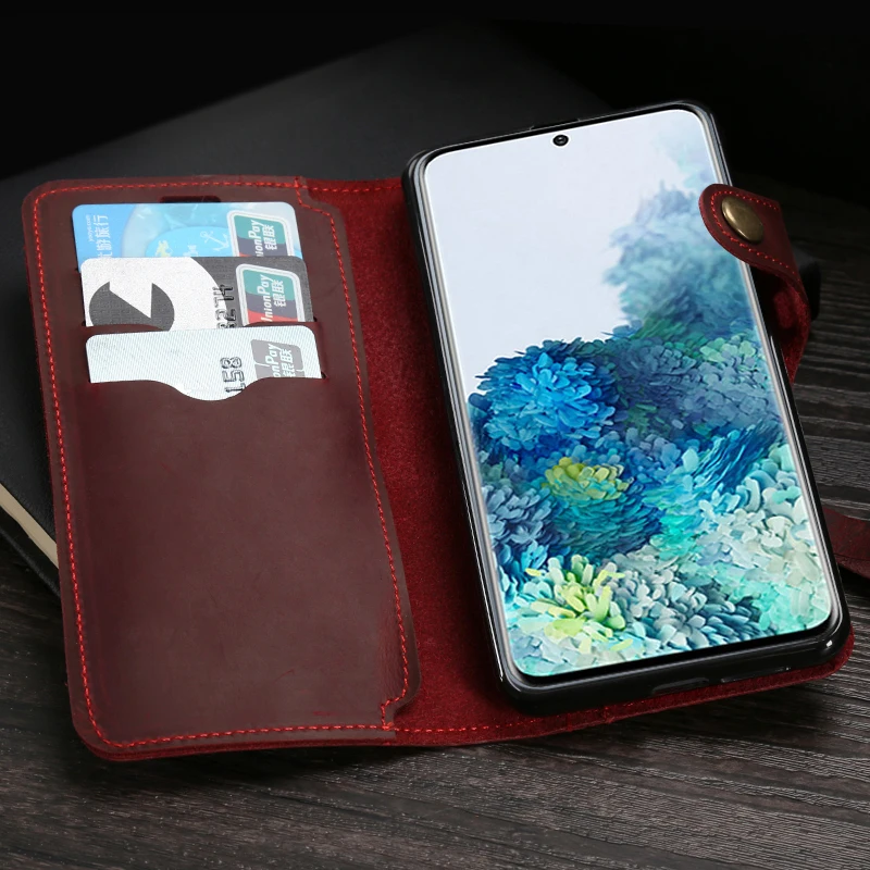 leather flip phone case for xiaomi note 10 5s 6 8 9 se 9t 10 pro a1 a2 lite a3 mix 2s max 2 3 poco f1 x2 crazy horse skin wallet free global shipping