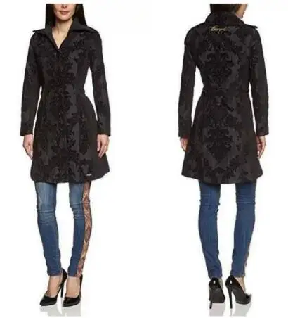 6 DESIGUAL Damen Mantel Jacke цветы дамы пальто куртка разнообразие - Цвет: 6