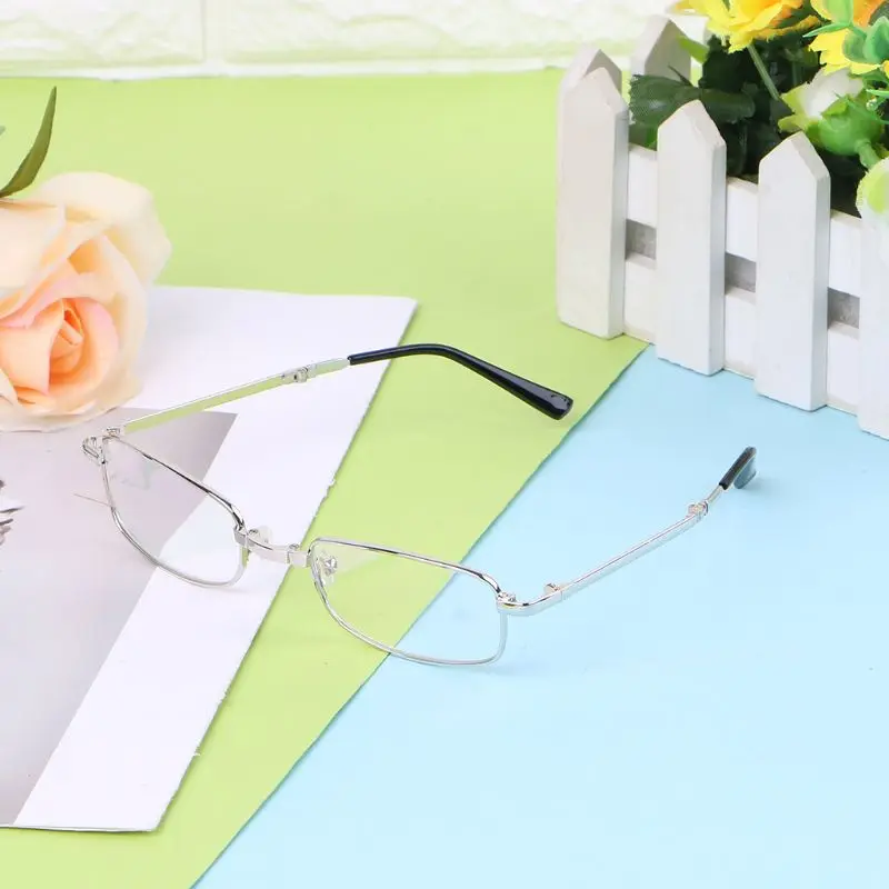 Металлические складные очки для чтения + 1 5 2 0 3 4 с чехлом MAR20_15|folding reading glasses|reading