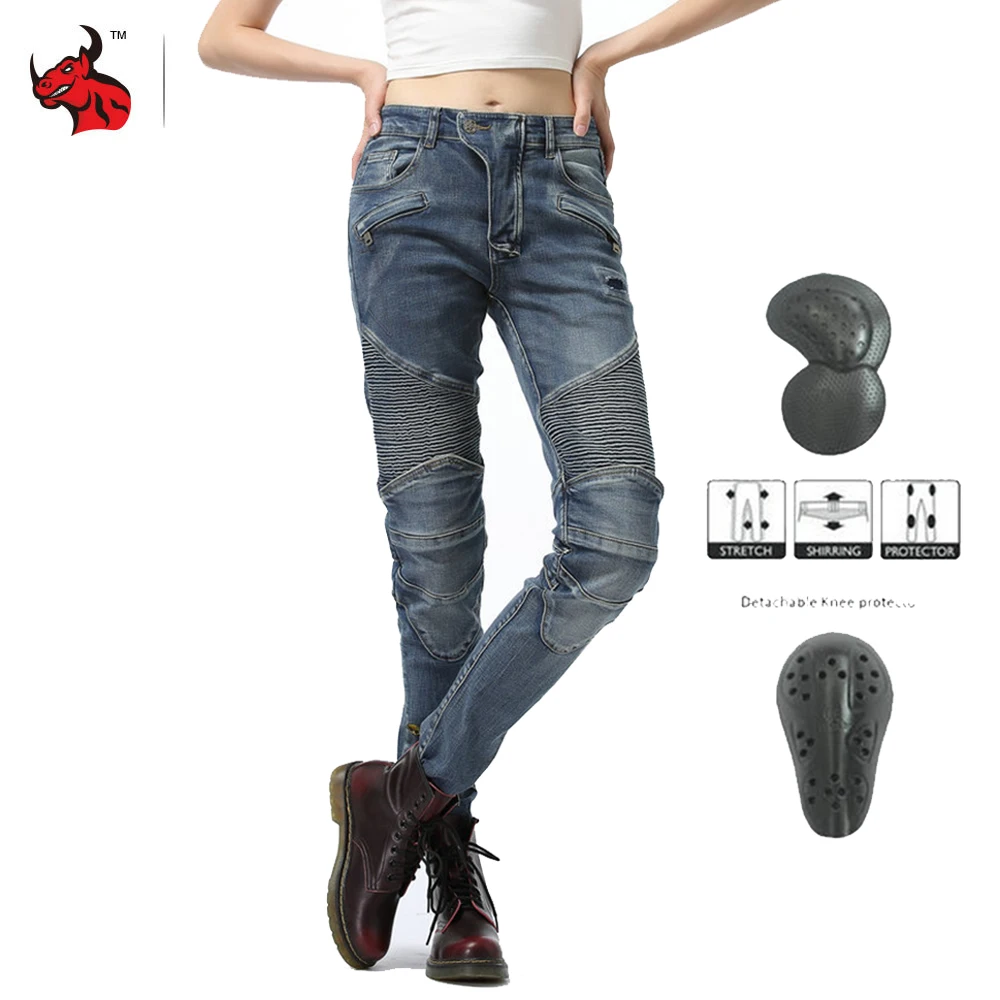 

NEW Motorcycle Pants Motorcycle Jeans Motocross Pants Biker Motorbike Pantalones Moto Racing Riding Pants With Protector For
