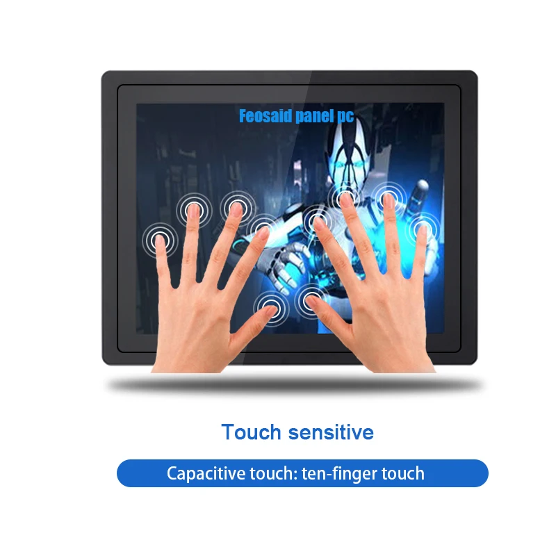 Industrial computer| linux system| Embedded built-in capacitive touch mini screen| i3i5i7 8G RAM|19inch withwifi| all in one pc