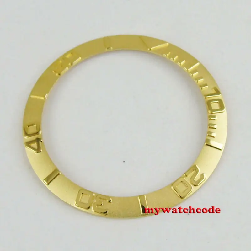 38 мм Желто-золотистая керамическая вставка для глубинных мужских часов 40 |