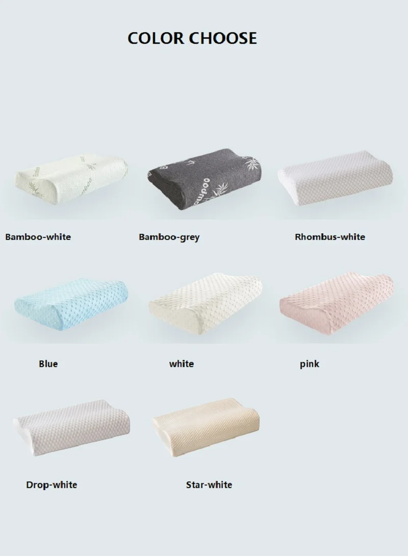 Precio Almohada Ortopédica De Espuma Viscoelástica Para Cama, Cojín De Maternidad Con Forma De Rebote Lento Para El Dolor De Cuello Y Protección De Pilloecase