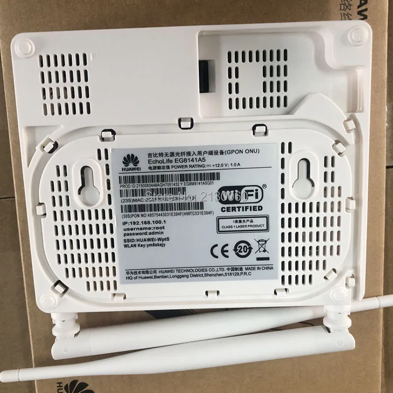 8 шт. EG8141A5 Gpon ONU модем FTTH маршрутизатор из неизолированного металла 1GE + 3FE 1TEL WIFI с