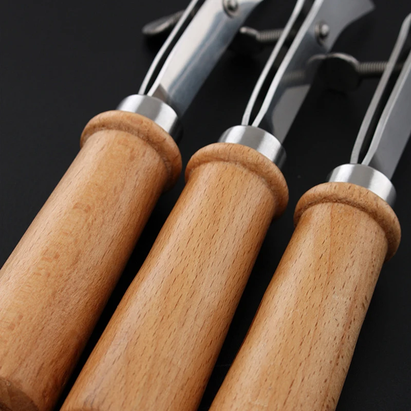 

2021 New Useful Handmade Leather Tools Adjustable Cutter Stainless Steel Adjustable Edge Threader Leather Edge Press Sleek