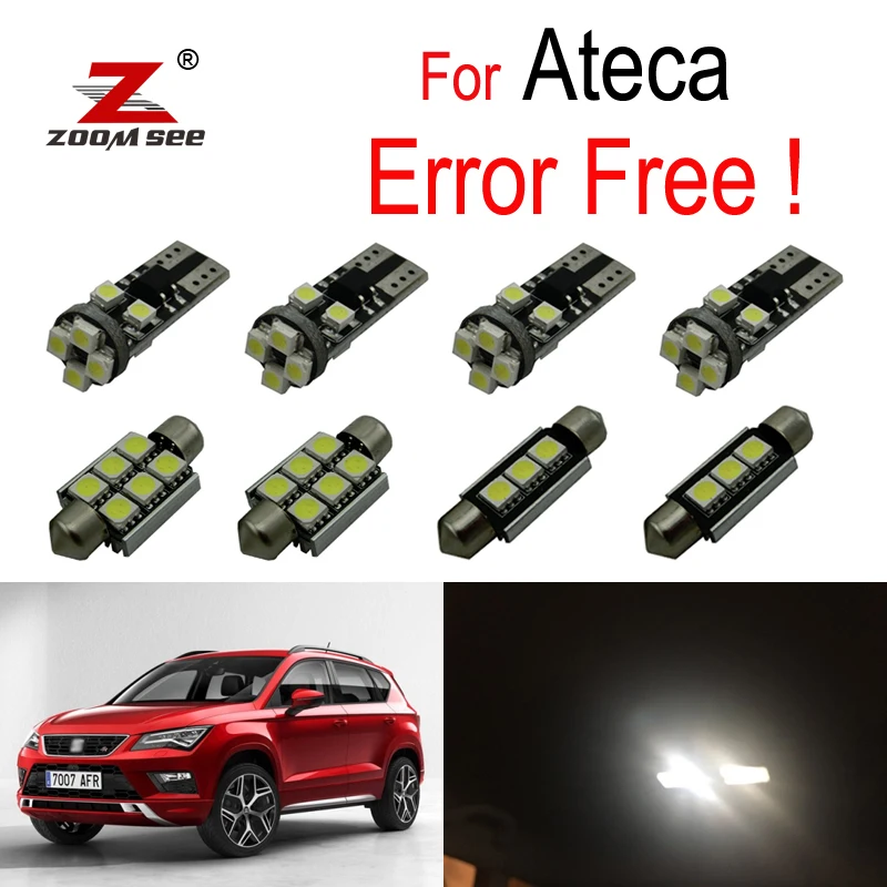 12 шт. X 100% Canbus Светодиодная лампа без ошибок комплект верхнего освещения для карты