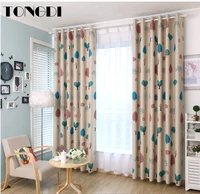 tongdi children blackout curtains cartoon tree forest printing high grade decoration for home window parlou bedroom livingroom