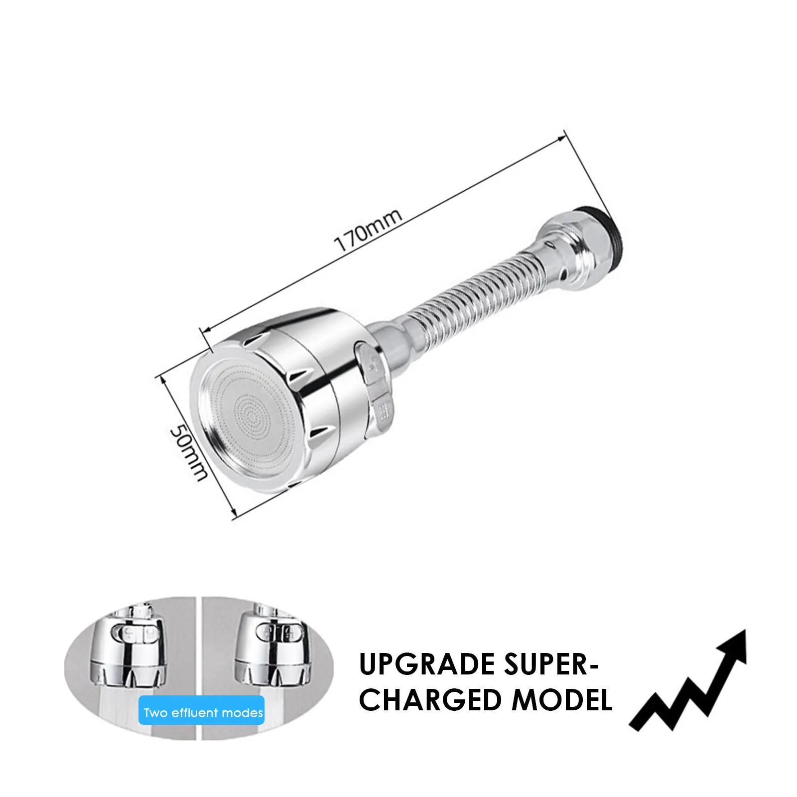 

Faucet Aerator Extender Sink Faucet Anti-Splash 360 Degree Rotary Tap Head Sprayer Replacement For Kitchen Sink Extending Faucet