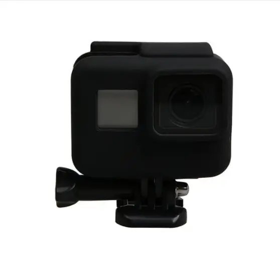 Black Мягкий силиконовый защитный чехол бампер для GoPro Hero 5 6 7 Hero5 Hero6 Hero7 черный корпус камеры рамка - Цвет: Black