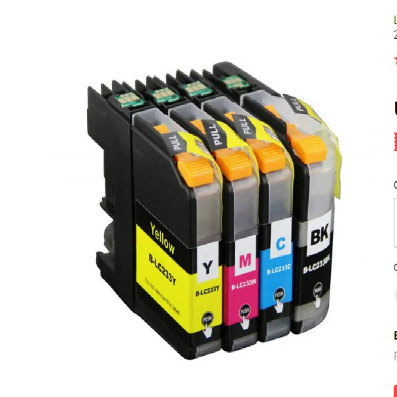 1 компл. LC233 чернильные картриджи совместимые с женскими фотографиями Φ J562DW J480DW